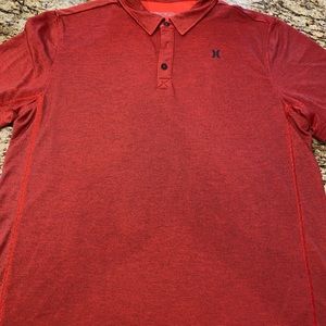 Men’s Hurley polo shirt- red XXL